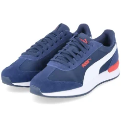 Damen Puma Low Sneaker R78 WIND MU - persian blue- white-red